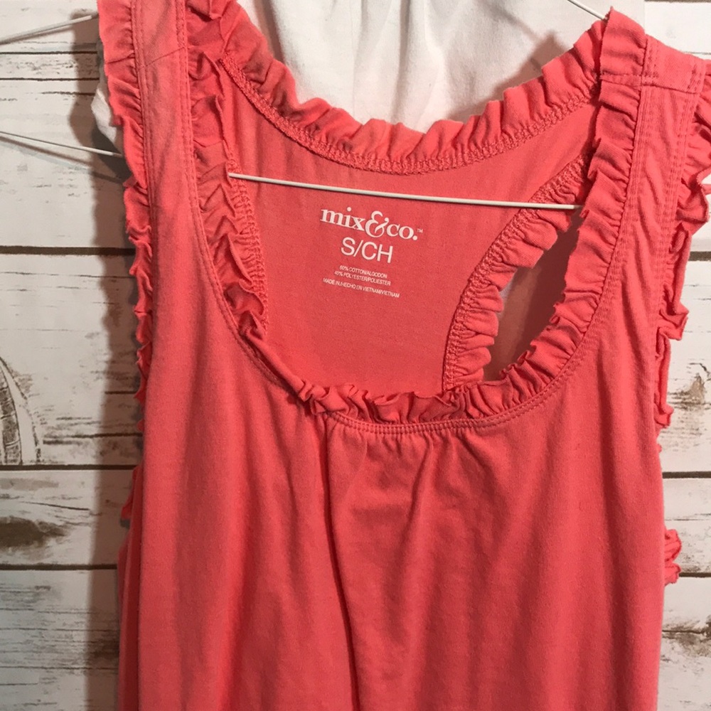 • Two Ruffle Tank Tops • - Picture 3 of 5